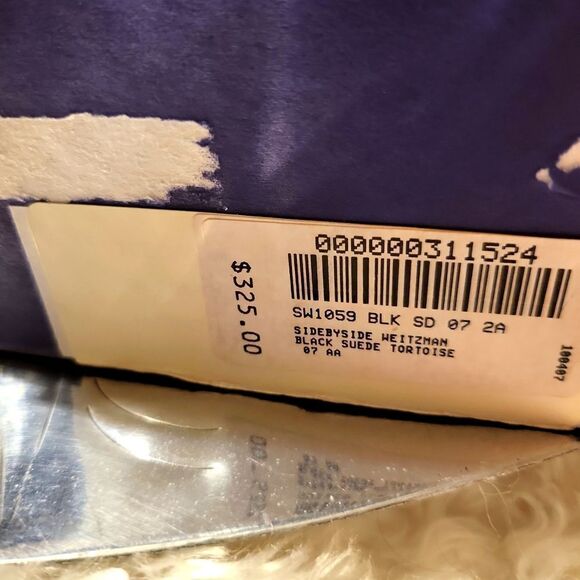 Stuart Weitzman authentic leather uppers,and insoles,black,suede,tortoise - Picture 7 of 8